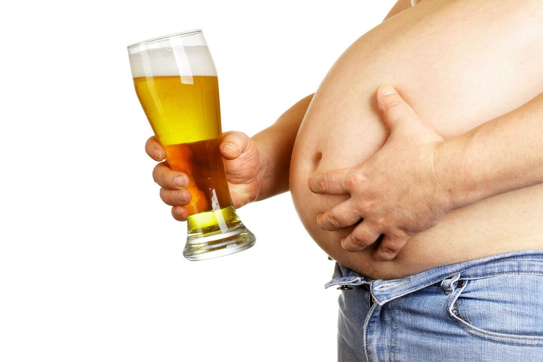 alkohol i nadwaga